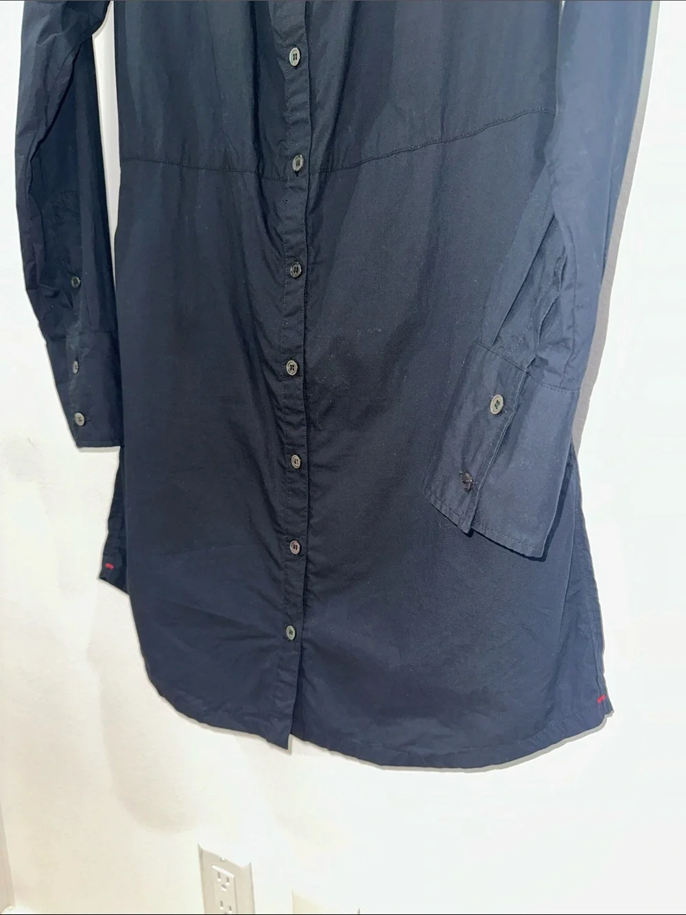 XiRENA Black Button-Front Mini Shirt Dress - Picture 8 of 12